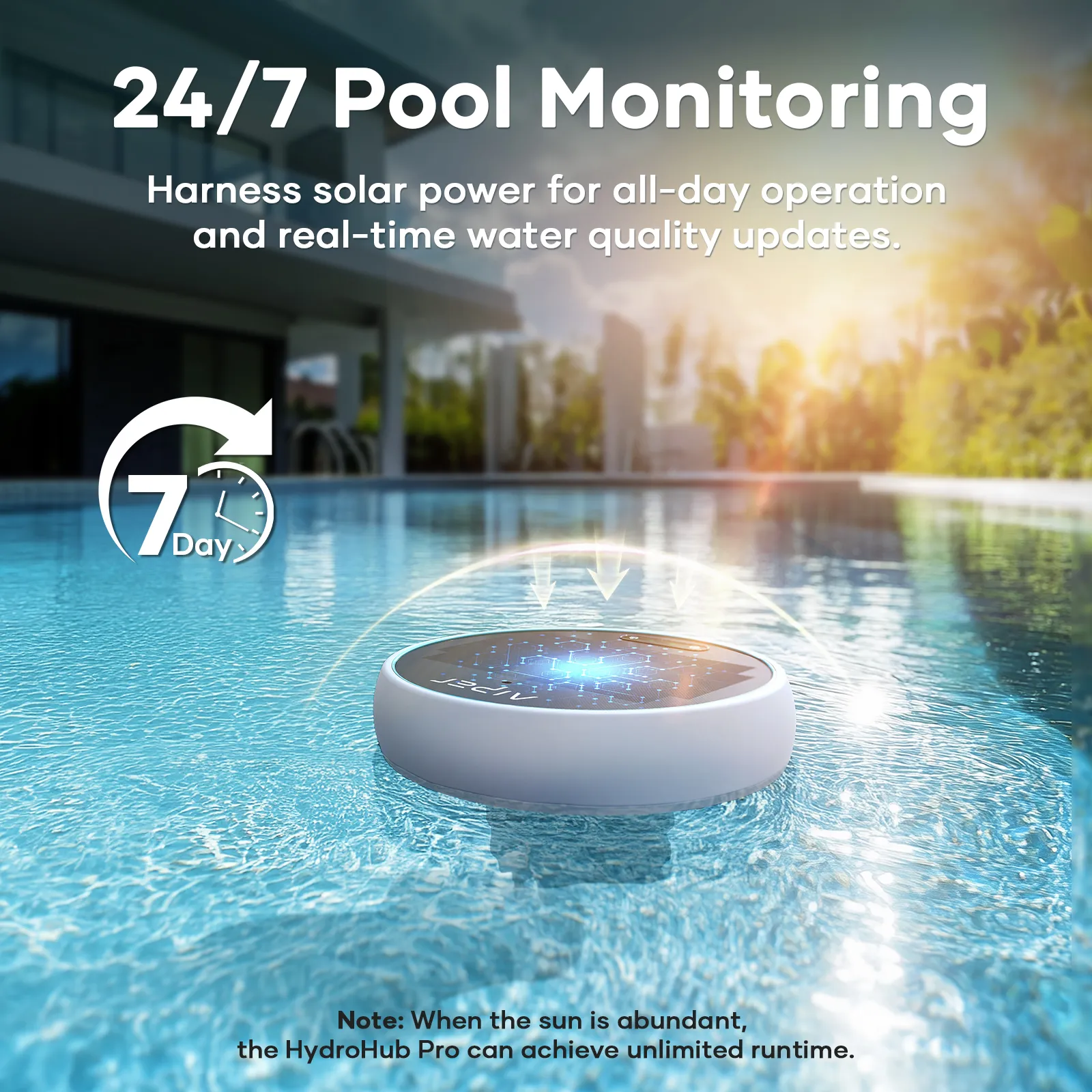 Aiper HydroComm Pro 5-in-1 Smart Pool Monitor